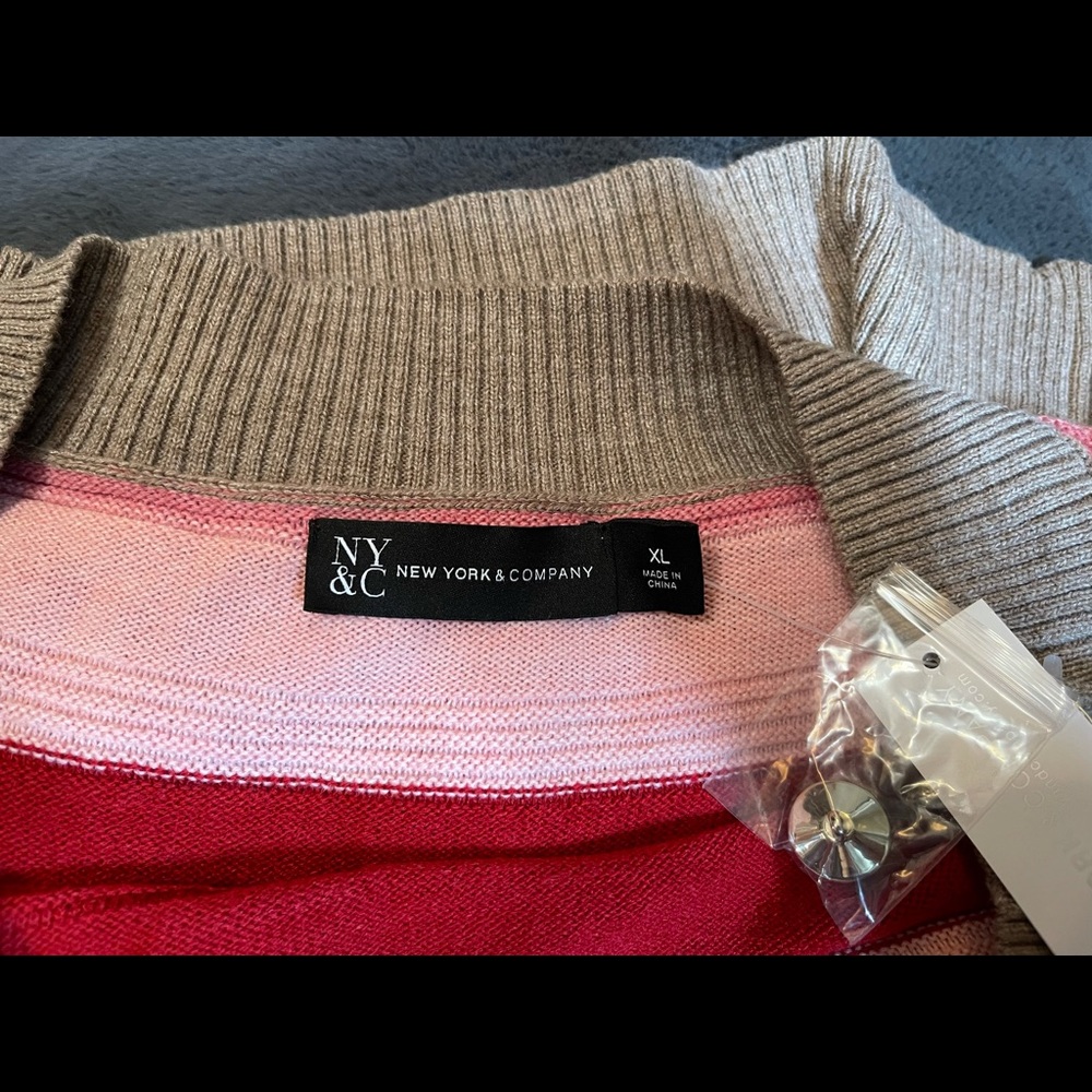 NY&CO Multicolored Long Sleeve Sweater - Picture 7 of 7